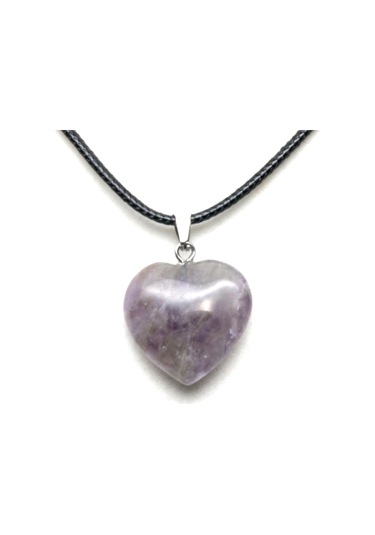 Blora Eflatun Kalp Kolye Eflatun