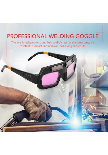 Jokmae Güneş Enerjili Pro Kaynak Gözlüğü - Uv Filtresi, Otomatik Kararma, Ergonomik Kullanım