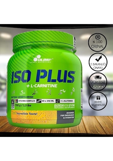 Olimp Iso Plus Isotonic + L-Carnitine Drink 700 Gr + Hediye-Limon