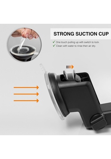 Joyhub 2& 39 Si 1 Arada Araç Montajlı Kontrol Paneli Hava Firar Araba Cep Telefonu Tutacağı Otomatik Kilit 360 Döndürme Siyah Yok Havalandırma