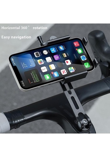 Tongxida Yp0715080 Alüminyum Telefon Tutucu, Siyah, Bisiklet Montajı, Bisiklet Gps Braketi, Uygun Siyah