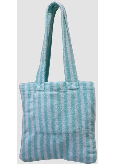 Plaj Çantası + Plaj Havlusu Şezlong Havuz Deniz Omuz Çantalı Havlu Turkuaz