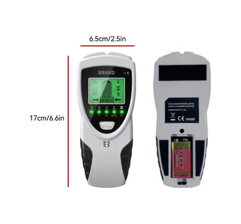 Oldfriend Pil Dahili 5 İn 1 Dedektör Hd Ekran Metal Ahşap Kablo Boru Tarayıcı