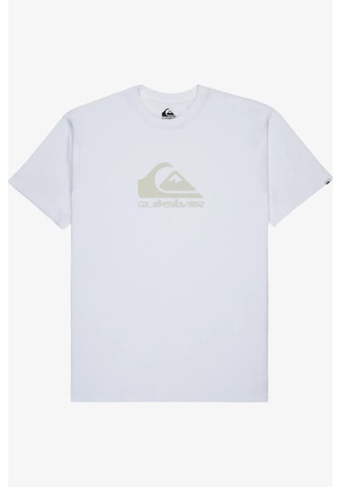 Quiksilver Ev Comp Logo Erkek Tişört Beyaz