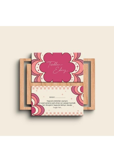 Çift Yön Kargo Paketleme Teşekkür Kartı Thank You Cart Pytktskk32