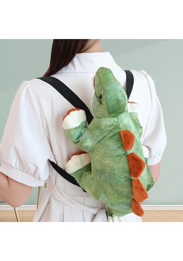 Suntek Dinozor Sırt Çantası Hediye Peluş Oyuncak Parti Açık Yeşil