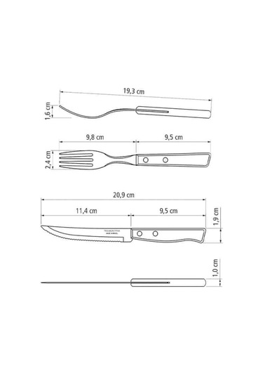 Tramontina 22299-009 12 Parça Barbekü Seti Diğer