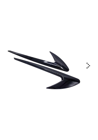 Universal Çamurluk Hava Deliği (Race) Vent Piano Siyah ABS