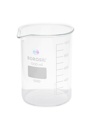 Cam Beher %100 Borosilikat 3.3 Borosil Yüksek Kaliteli 1000 ML
