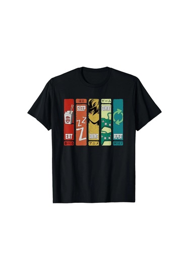 Laoyaoyifu Anime Manga Kawaii Otaku Özel Baskılı T-shirtbordoerkek Bordo