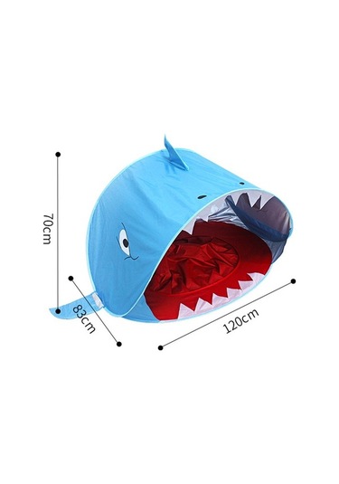 Artfulabode Up Pop Plaj Plaj Mekan Mavi Koruma Köpekbalığı İçin Güneş Dış Çocuklar Çadırı Çadırı Çadırı Bebek Ji Mavi