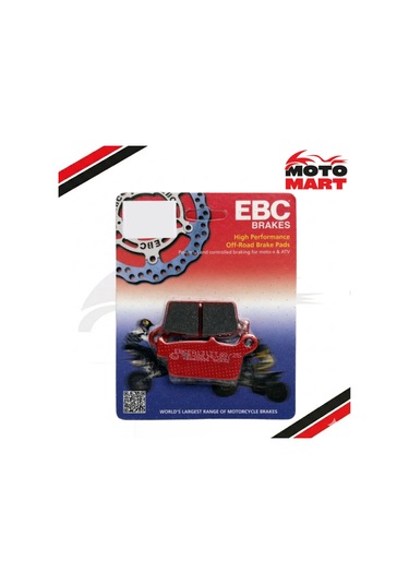 Yamaha Wr 125 Arka Fren Balatası Ebc-karbon-t01987