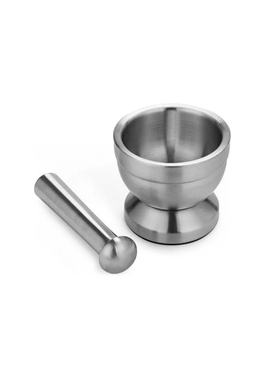 Yuqing Çift Mini Paslanmaz Çelik Metal Harç Tuz Ve Havaneli Çelik