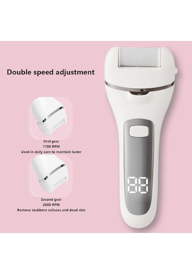 La-m269 Elektrikli Ayak Öğütücü Ayak Nasır Sökücü Pedikür Aletleri Ayak Bakım Seti Mavi Beyaz