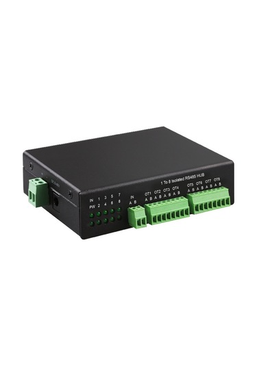 Jzcat RS485 Endüstriyel İzole 8 Port Hub