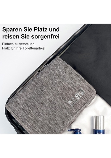 Sones Çok İşlevli Taşınabilir Kanca Tipi Seyahat Yıkama Saklama Çantası Kozmetik Çantası Mor Mor