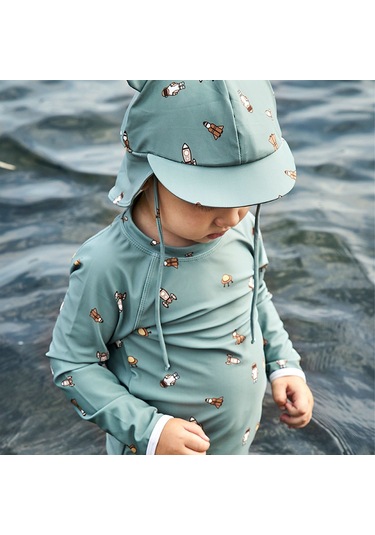 Nuuroo Kris Uv Korumalı Erkek Uzun Kollu Mayo Tisört Uzay Nu271 Yeşil