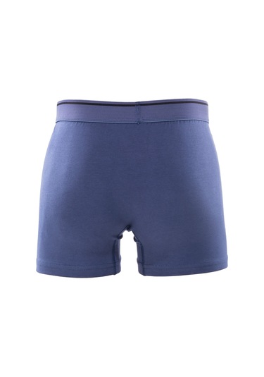 3 Lü Redzone Pamuk / Lycra Indigo Erkek Boxer