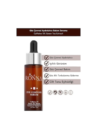 Ronna Beauty Göz Çevresi Aydınlatıcı Ve Renk Tonu Eşitleyici Cilt Bakım Seti