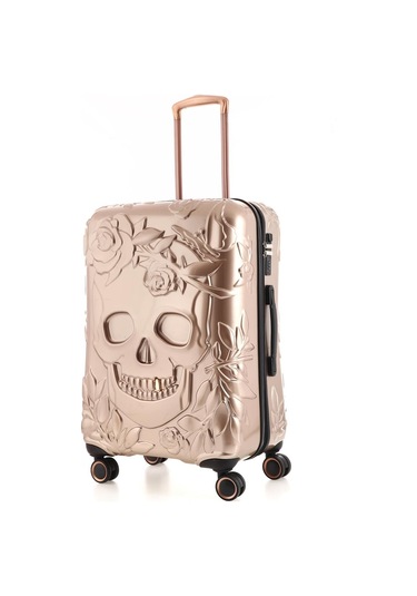 Ççs 5217 Kuru Kafa Polikarbon 3 Lü Valiz Seti-gold Altın