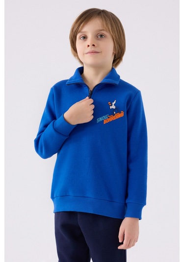 Rolypoly Erkek Çocuk Eşofman Takımı Rp3438 Kobalt Kobalt Mavi - Lacivert