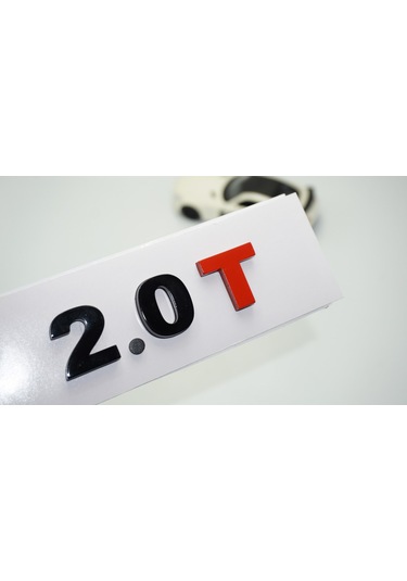 Dk Tuning 2.0t Bagaj Siyah Kırmızı Yazı Logo Volkswagen İle Uyuml