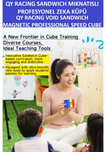 Qy Racıng Voıd Sandviç Manyetik Mıknatıslı Zeka Küpü-profesyonel Speed Cube - Sabır Küpü -