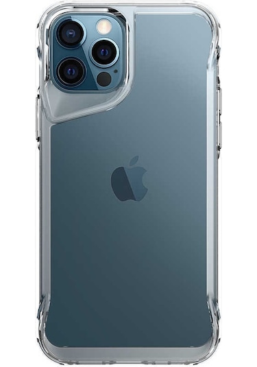 Apple Uyumlu iPhone 12 Pro Kılıf Case, Transparent Smooth Hard Protective Cover