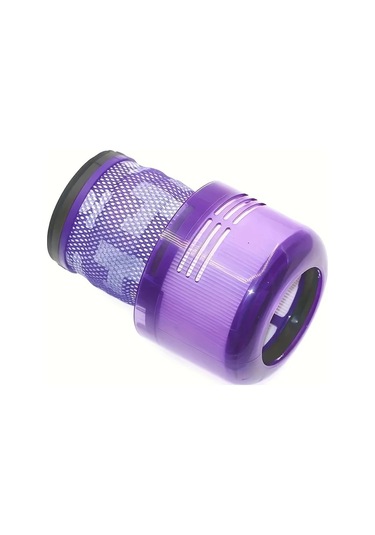 Elmpaly V11 V15 Sv14 Siklon Kablosuz Vakum 2 Adet Hepa Filtre Ağ Tasarımlı Mor Yedek Filtre Sarı Fırça