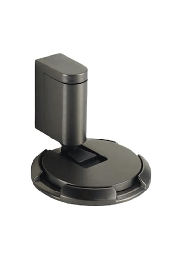 Tenfowee Zink Alyuminyum Zırhlı Kapı Tutucu - Delme Yok Kurulum, Tek Basım Kilitleme, 10-20mm Aralık Uyumlu, Gri Renkli Gri