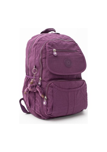 Ultra Hafif Çok Cepli Su Geçirmez Sırt Çantası Mor Model: 571-2e - Mor