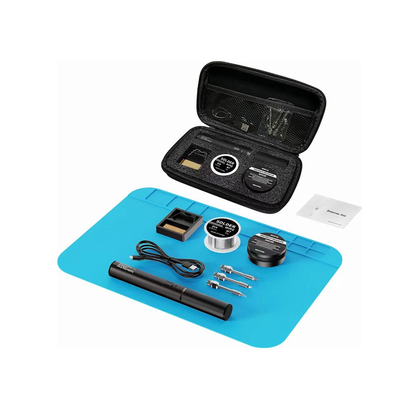 Mufunye 8w Usb Taşınabilir Li-poly Akülü Duhşan, Powerbank İle Şarj Edilebilir, Tamir Aleti Seti