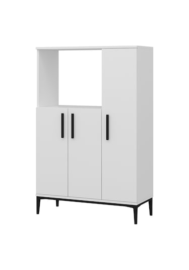 Dekorosso Anova Çok Amaçlı Mikrodalga Fırın Dolabı Beyaz