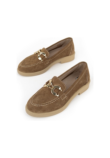 Ziya, Kadın Hakiki Deri Loafer Ayakkabı 161359z706 Caramel 161359z706 809