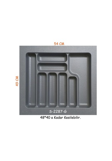 Starax Kaşıklık 49x54 60'Lık Modül Gri