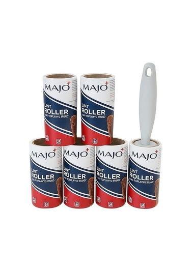Majo Tüy Toplayıcı Aparat + 6 Yedek Rulo 10cm 60 Yaprak