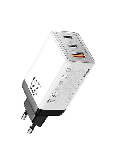 Remax Rp-u159pro Figen 67w 2c1a Gan Seyahat Şarj Cihazı Telefon Hızlı Şarj Adaptörü Beyaz