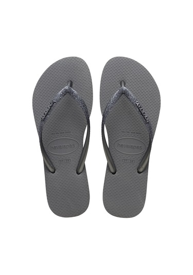 Havaianas Kids Slim Glitter Kadın Plaj Terliği 4146975 Gümüş