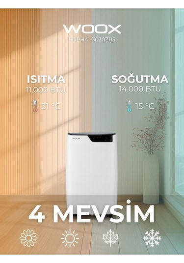 Woox FDPH41-3030ZR5 14000 BTU Taşınabilir Mobil Klima