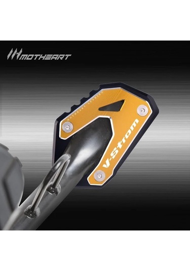 Xuweiwei Black Suzuki V-strom 1000/1050 800de 2014-2024 İçin Sağlam Alüminyum Motosiklet Yan Sehpa Pedi