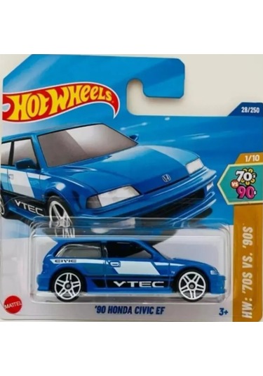 Hot Wheels 90 Honda Civic Ef Mavi