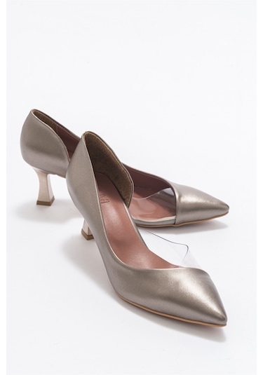 353 Bakır Lara Topuklu Kadın Ayakkabı Bakır