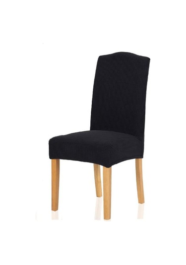 Siyah Jakarlı Sandalye Kılıfı Spandex Streç Slipcovers Sandalye Sandalye Mutfak Yemek Odası Mutfak Düğün Ziyafet Için Kapakları