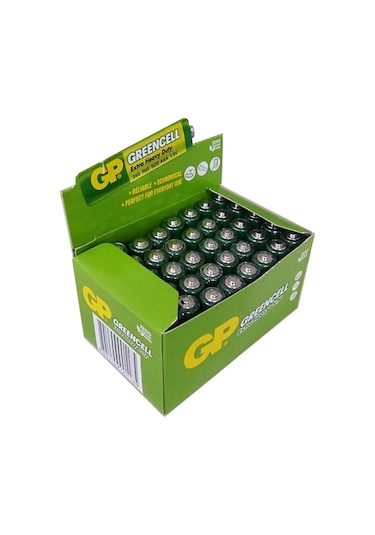 GP 24G-2S2 Greencell Çinko Karbon AAA İnce Kalem Pil 40'lı