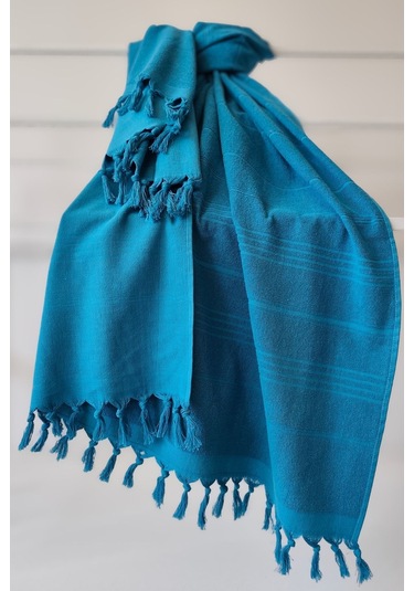 Havlu Peştemal 90x175cm - Yumuşak Ve Yüksek Su Emici - %100 Pamuk Kobalt