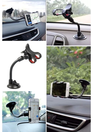 Buffer Akrobat Cama Sabitlenen Güçlü Vakumlu 360 Derece Dönen Tüm Modellere Uyan Oto Telefon Tutucu -m11