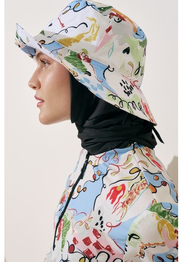 Eşarp Detaylı Bucket Şapka Summer Summer