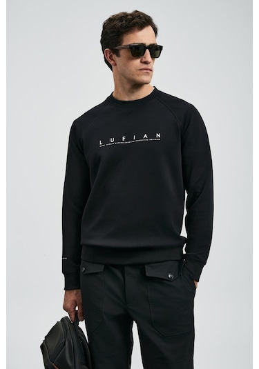 Lufian Erkek Cooper Sweatshirt 112030177 Siyah Siyah