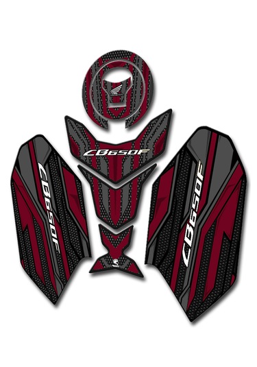 Cb650f Tank Pad Seti Karbon Bordo