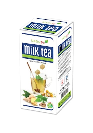Naturpy Milk Tea Emziren Anneler İçin Bitkisel Küp Çay 100 x 2.5 G